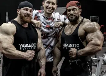 Flex Lewis and Roelly Winklaar team up to train back