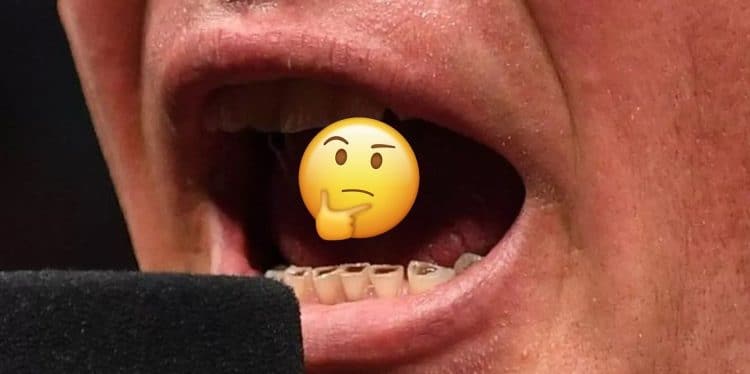 Something is seriously wrong with Brock Lesnar’s teeth