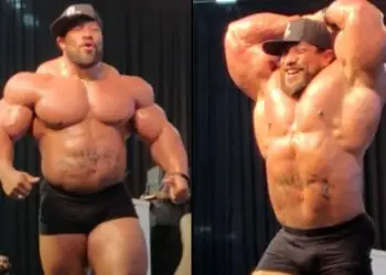 Roelly Winklaar guest posing 7 weeks out