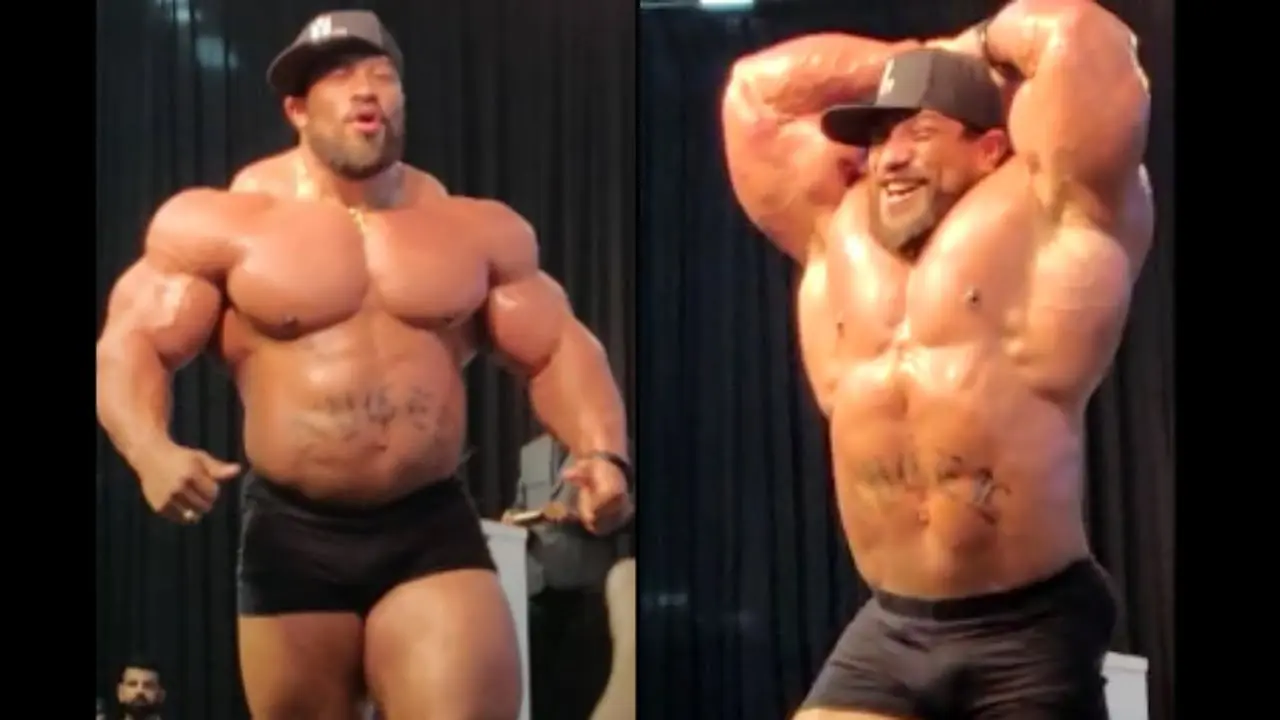 Roelly Winklaar guest posing 7 weeks out