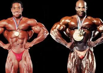Ronnie Coleman and Flex Wheeler