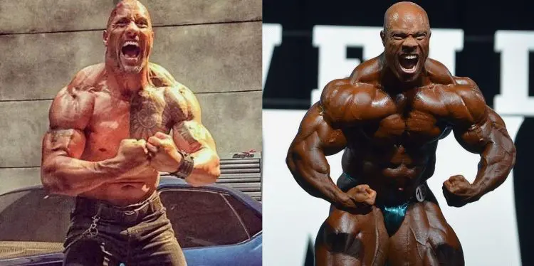 The Rock and Phil Heath