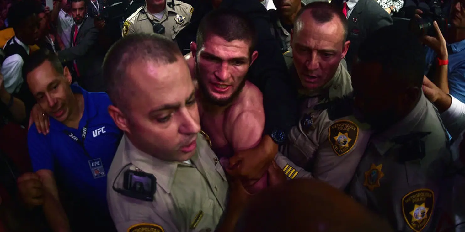 Khabib vs Conor post-fight brawl!