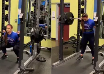 Powerlifter Amanda Lawrence Set An Unbelievable Squat “Personal Record” Of 570 lbs