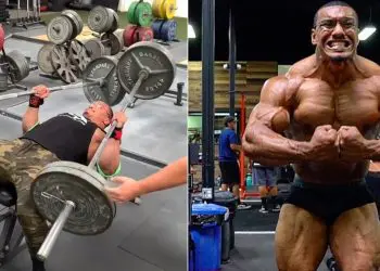 Larry Wheels Benches Two 225-Pound Barbells On His 24th Birthday