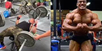 Larry Wheels Benches Two 225-Pound Barbells On His 24th Birthday