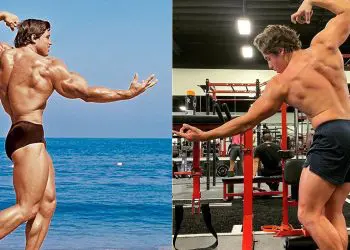 Joseph Baena Mimics Posing Of Father Arnold Schwarzenegger
