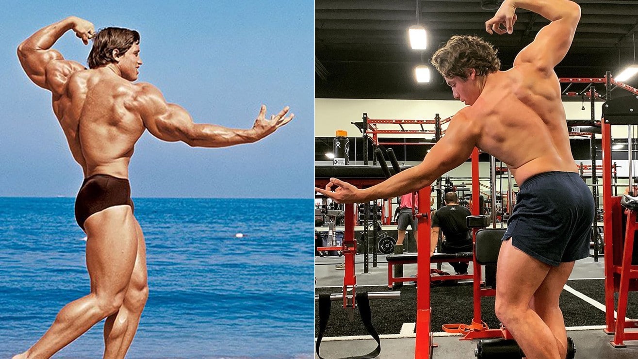 Arnold Schwarzenegger's Son Recreates Mt. Olympia Bodybuilding Pose