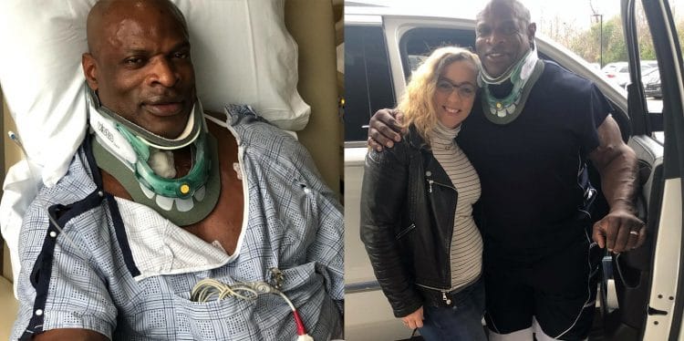 Ronnie Coleman After Surgery on Herniated Disk in Neck