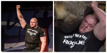 Polish Strongman Mateusz Kielz. Litfs an INSANE 478lbs Stone To Shoulder