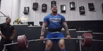 Hafthor Bjornsson Hits 951 lb x 2 Deadlift PR In The Company Of Larry Wheels