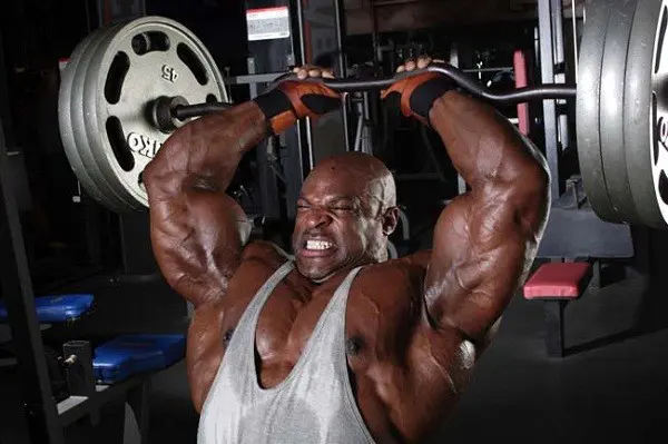 Ronnie Coleman Lying Tricep Extensions