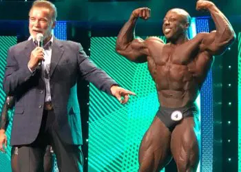 George Peterson with Arnold