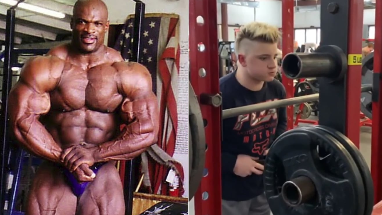 Watch 12 Year Old Squats 183 7kg 405lbs And Blows Ronnie Coleman S Mind Fitness Volt