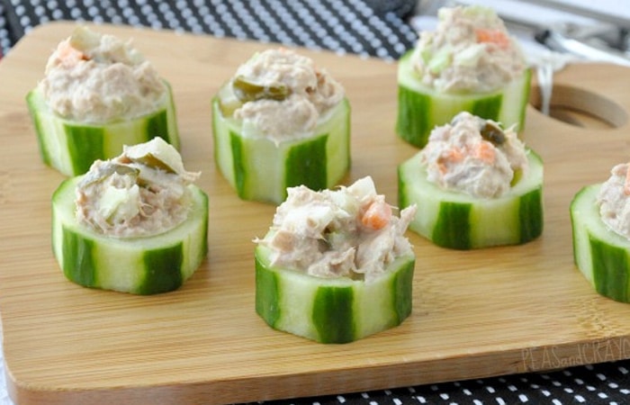 Tuna And Cucumber Slices