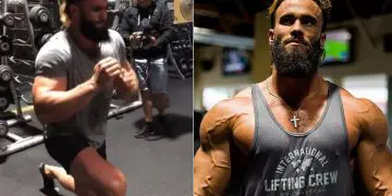 Calum Von Moger Training Legs