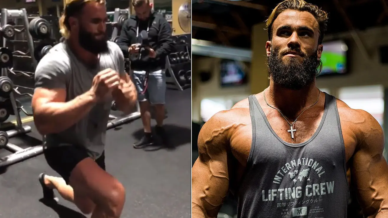 Calum Von Moger Training Legs