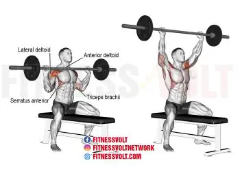 Seated overhead press