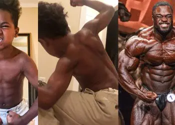 Bodybuilder Brandon Curry And His Son