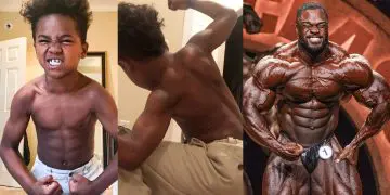 Bodybuilder Brandon Curry And His Son