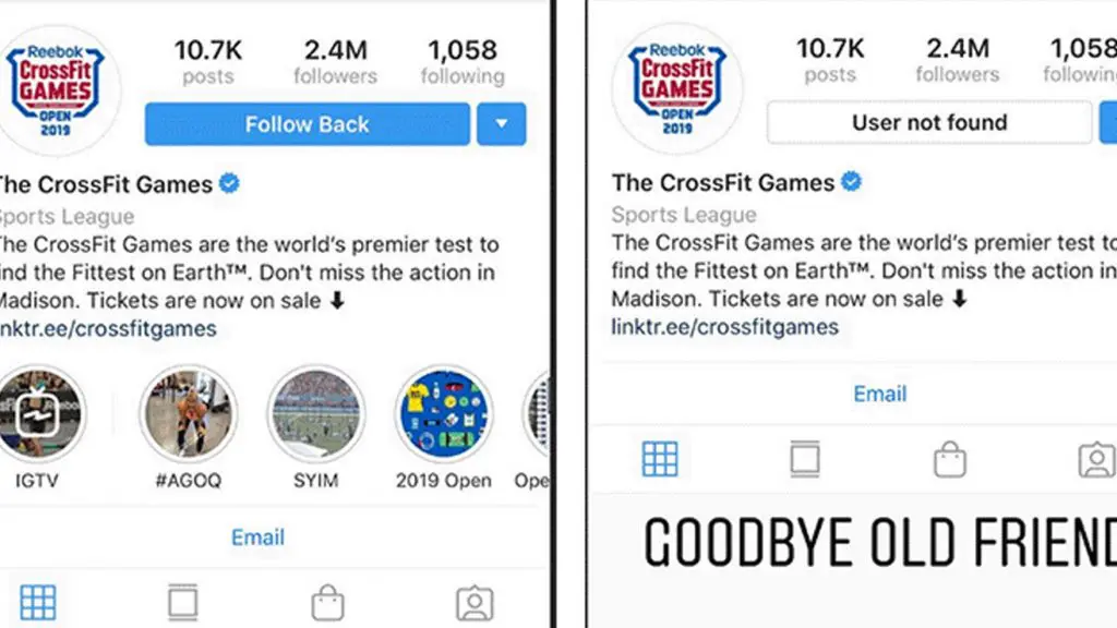 Crossfit Social Media Page Disappear