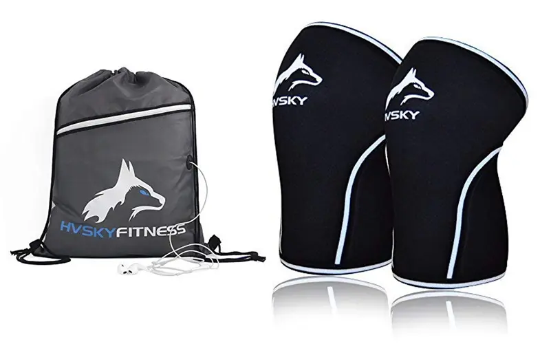 Hvsky Fitness Knee Sleeves With Gym Bag