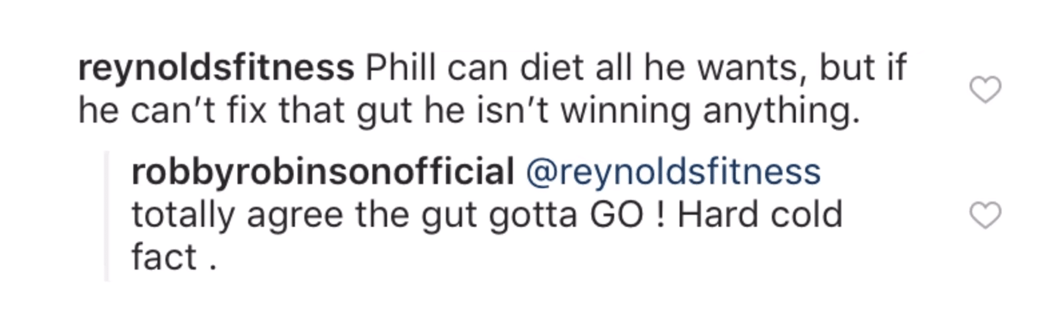Robby Robinson Share His Opinion On Phil Heath's Gut