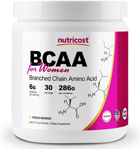 Nutricost BCAA 2:1:1 Powder 90 Servings - Raspberry Lemonade, Gluten Free, Non-GMO