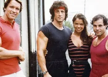 Arnold Schwarzenegger Franco Columbu And Sylvester Stallone