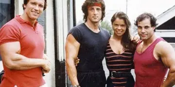 Arnold Schwarzenegger Franco Columbu And Sylvester Stallone