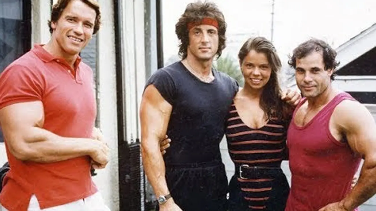 Arnold Schwarzenegger Franco Columbu And Sylvester Stallone