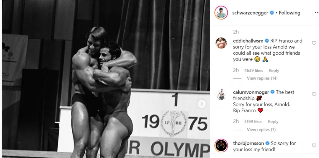 Bodybuilding Reacts To Death Of Franco Columbu