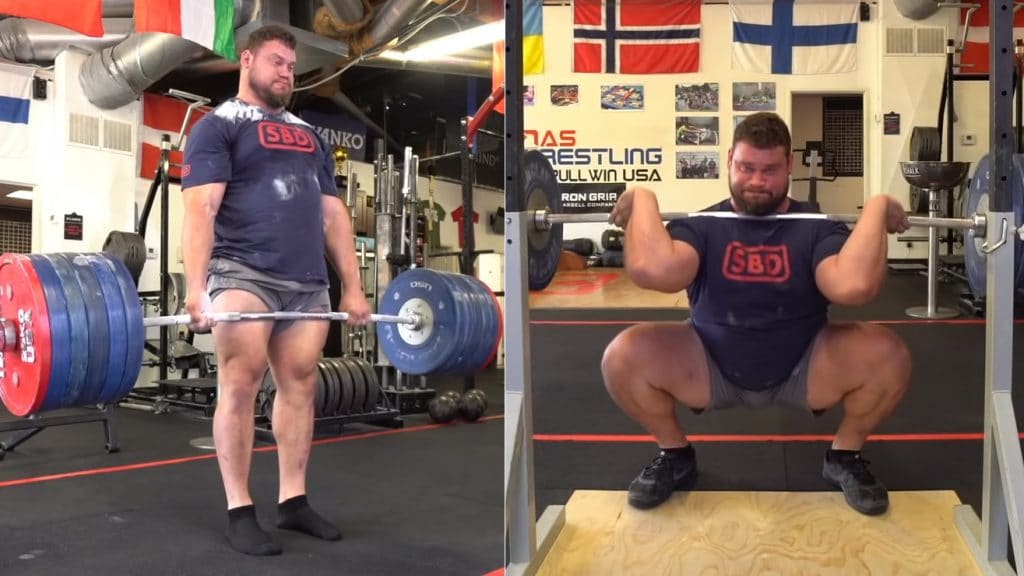 World's Strongest Man Martins Licis Perfects Front Squat And Deadlift