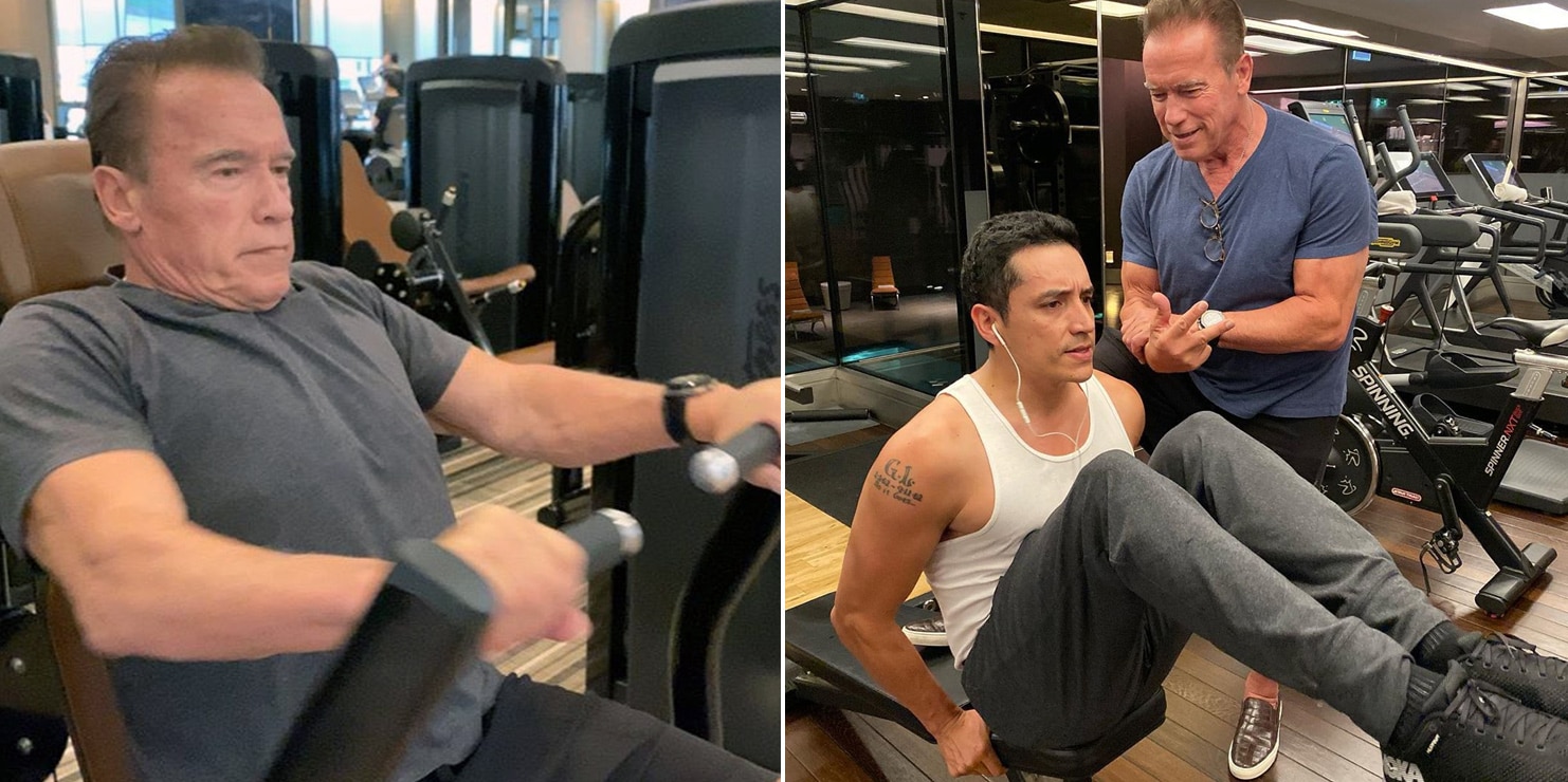 Arnold Schwarzenegger Gives Travel Workout Advice Go Straight To The Gym For A Pump Fitness Volt