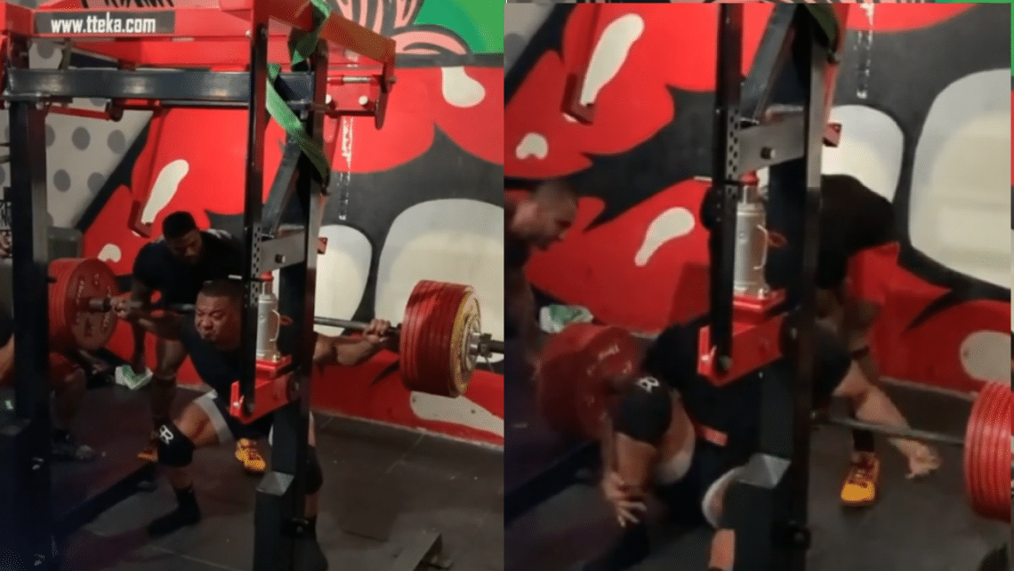 VIDEO: Larry Wheels Hurts Ankle Doing Crazy Squat! – Fitness Volt