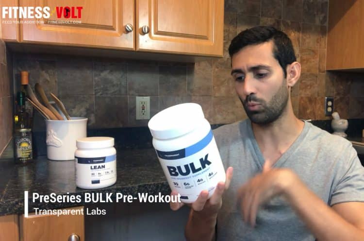 Matthew Testing BULK Pre-workout by Transparent Labs