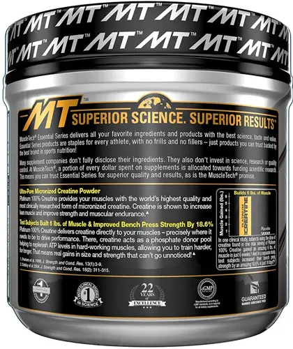 MuscleTech Platinum Creatine Monohydrate Powder