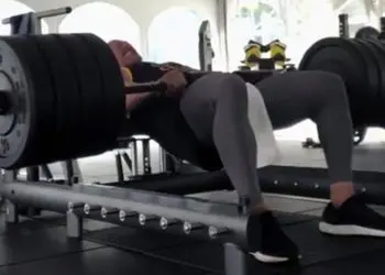 Dwayne Johnson Doing Hip Thrust