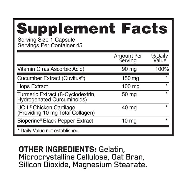 Fit 40 Joint Health Ingredients