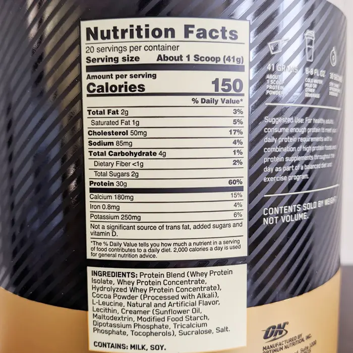 Fit 40 Protein Nutrition Facts
