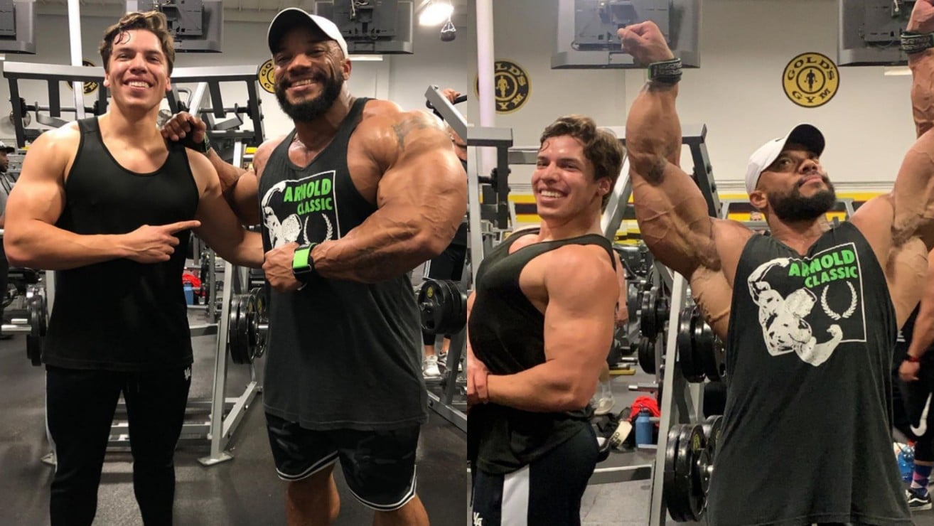 Sergio Olivia Jr Hits The Gym With Joseph Baena! 