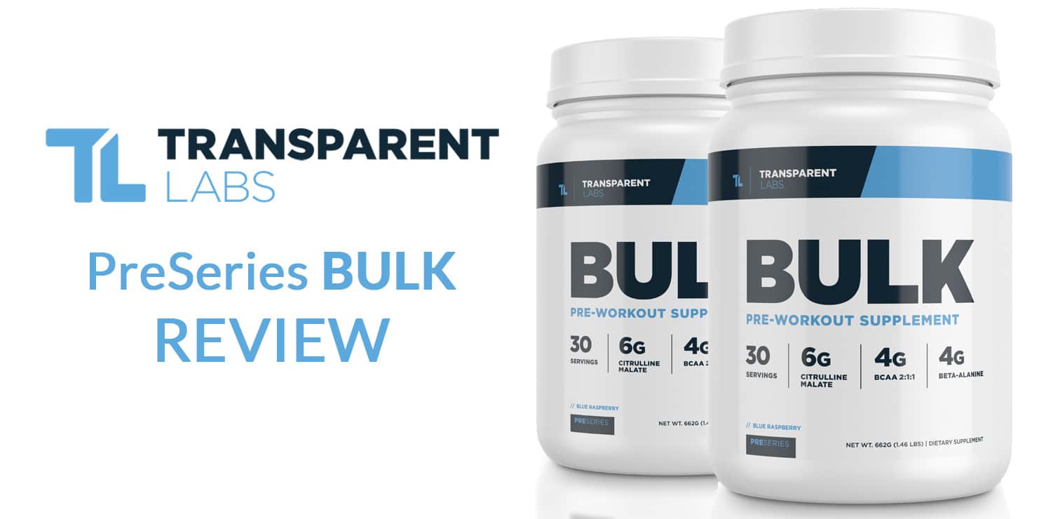 Transparent Labs Bulk Pre-Workout – Tropical Punch, 30 Servings, 1.55 Lbs, Exp 08/2025
