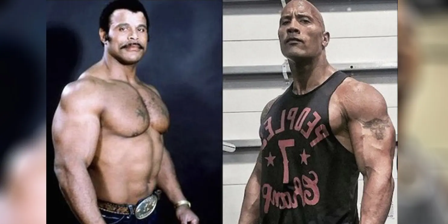 Rocky Johnson With Dwayne Johnson
