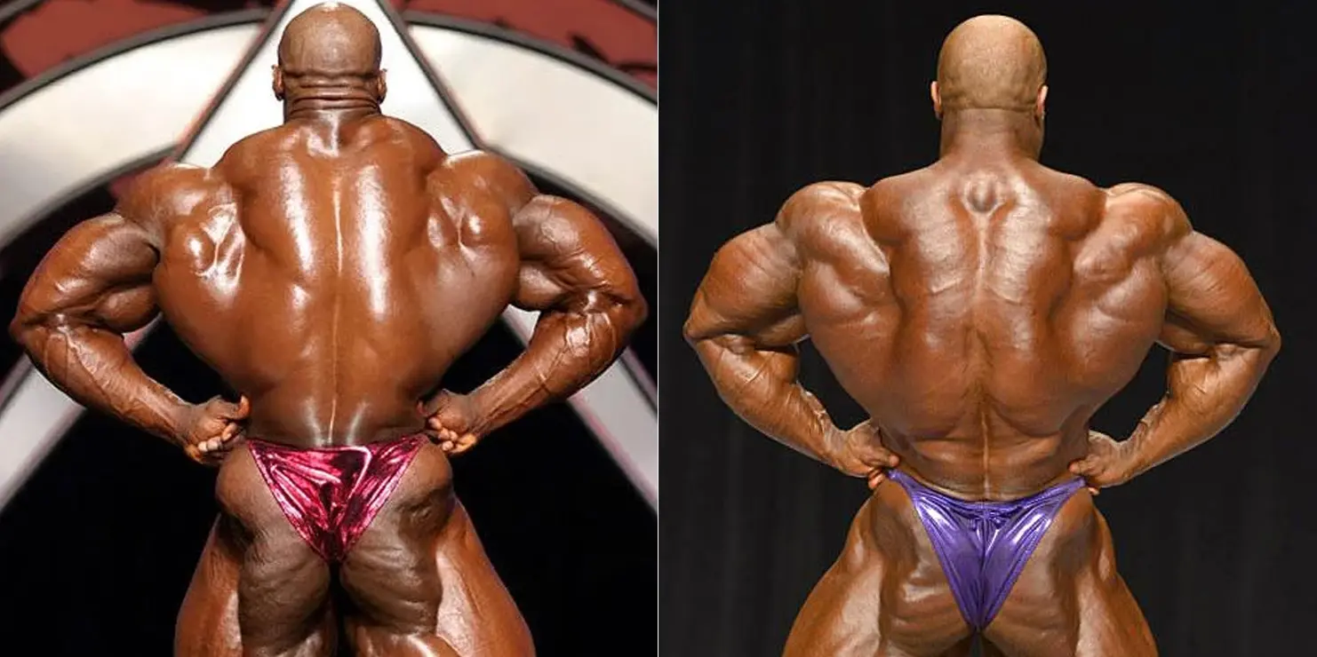 Ronnie Coleman vs. Phil Heath Wide Back