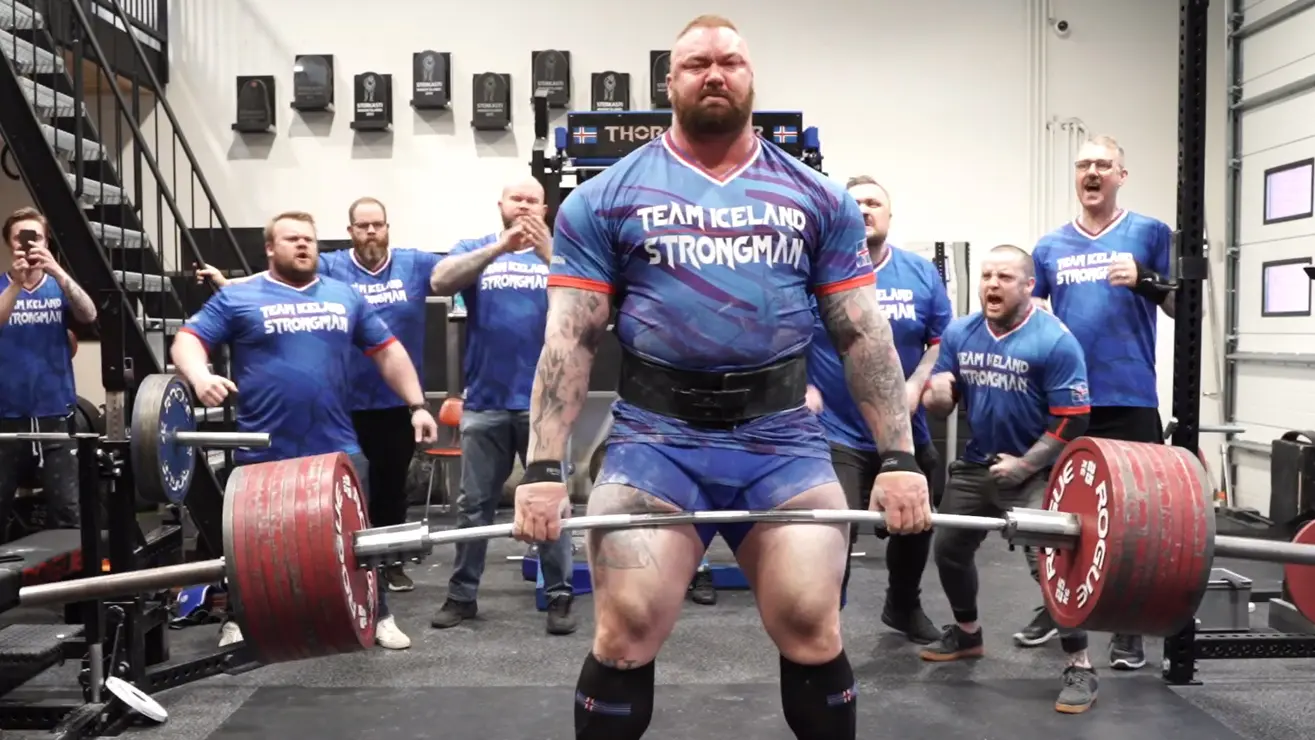 Hafthor Bjornsson Deadlift 1058lbs