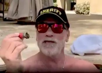 Arnold Schwarzenegger Urges Stay Home