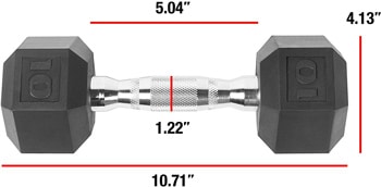 CAP Barbell Coated Hex Dumbbell Weights