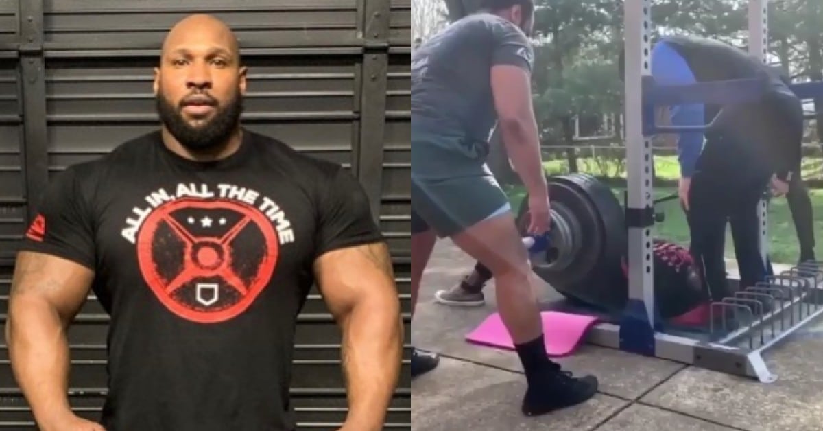 Johnnie Harris Rips Through Huge 585lb Floor Press For 4 Reps In His