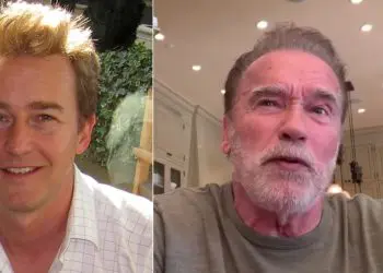 Arnold Schwarzenegger and Edward Norton