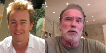 Arnold Schwarzenegger and Edward Norton